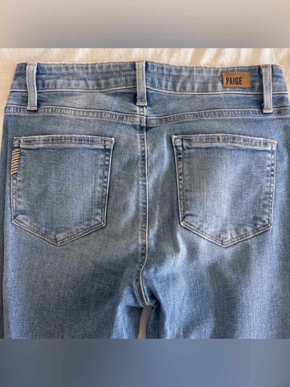PAIGE Hoxton High Waist Crop Angled Ultra Skinny Jeans (Dacey) - Picture 5 of 10